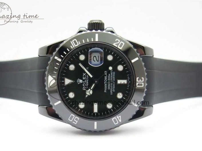 Edition SA3135 Black Black Green Strap Rubber Submariner Best 5GF Ceramic Dial on 40mm 0425